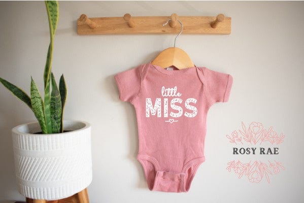 Rosy Rae Creations onesie Little Miss Baby Bodysuit