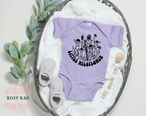 Rosy Rae Creations onesie Little Wildflower Baby Bodysuit