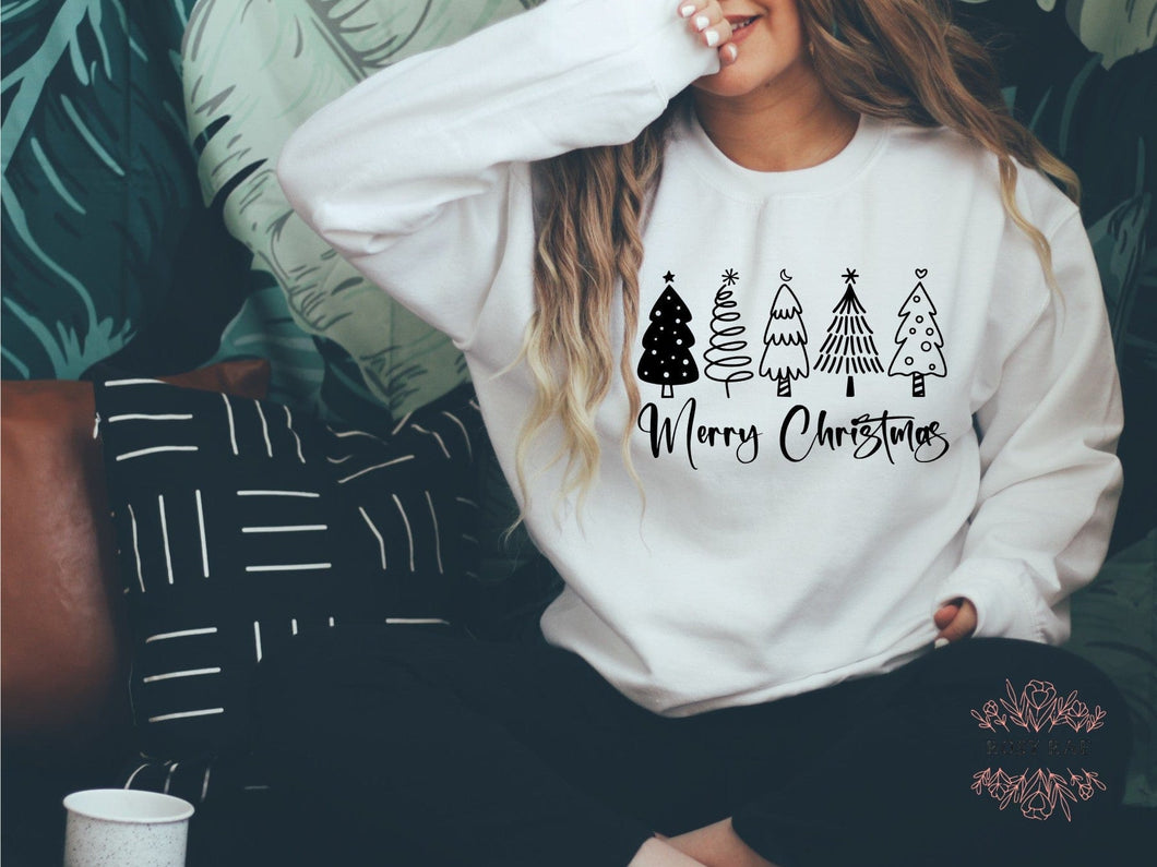 RosyRae Creations sweatshirt Merry Christmas Crewneck Sweatshirt